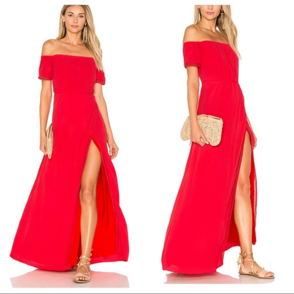 Lovers + Friends Havana Maxi Dress Side Slit